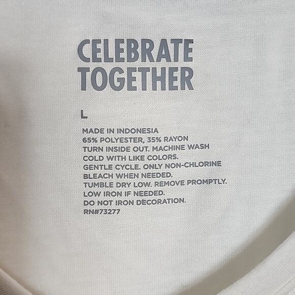 Celebrate Together Drink and Be Merry Tee, NWT, Large - Picture 3 of 4